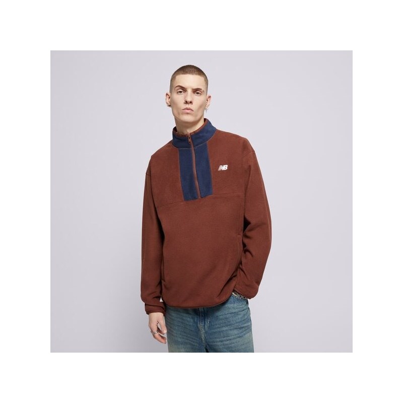 New Balance Flísová Mikina Fleece 1/2 Zip Muži Oblečenie Mikiny 59686952