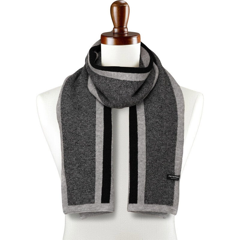 Elegantný pánsky šál so vzorom - Peterson 60788549