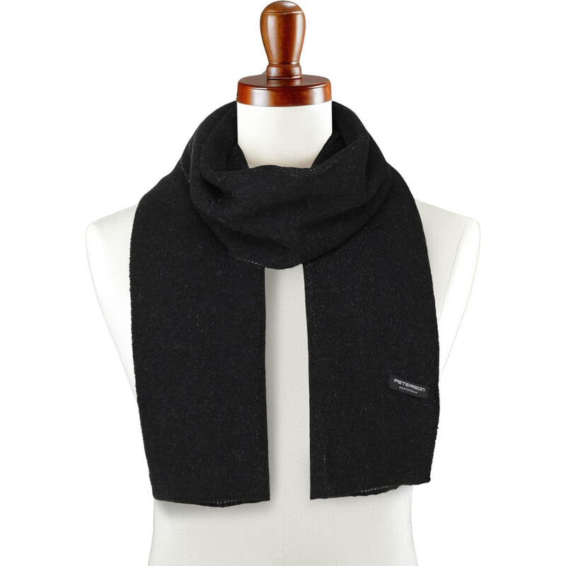 Čierny elegantný šál pre pánov - Peterson 60788551
