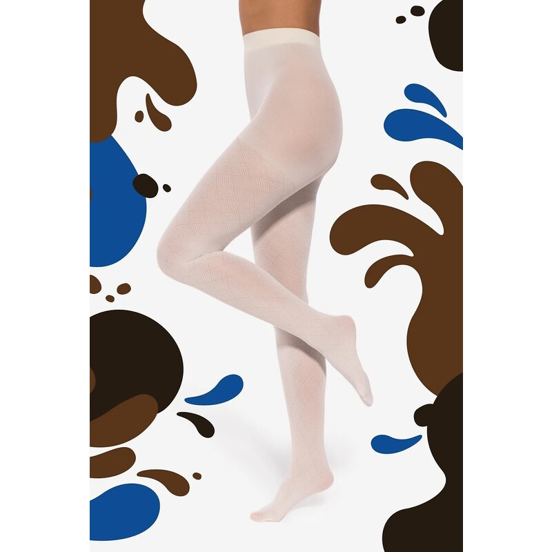 Vzorované dámske silonky Gatta Wedel wz.02 40 deň 2-4 65151313