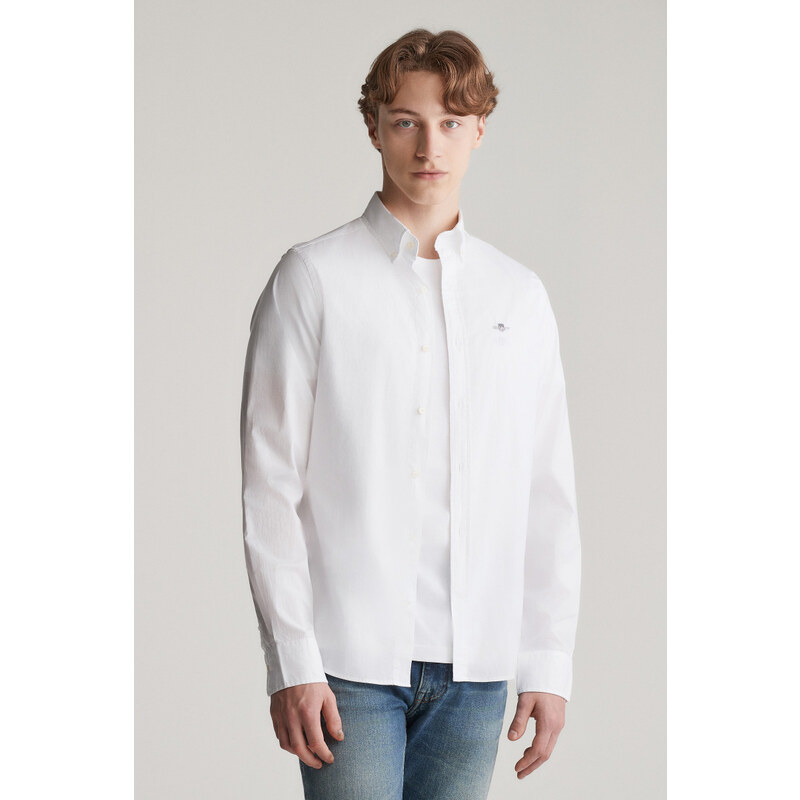 KOŠEĽA GANT SLIM CLASSIC POPLIN SHIRT WHITE 61838198