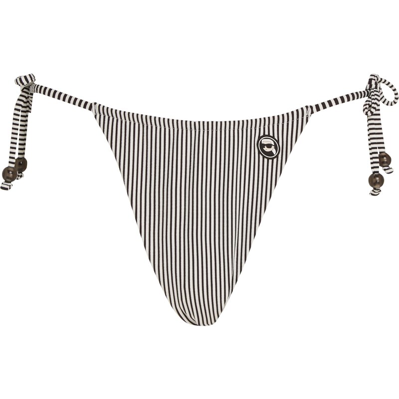 Karl Lagerfeld Bikinové nohavičky IKON čierna / biela 60914043