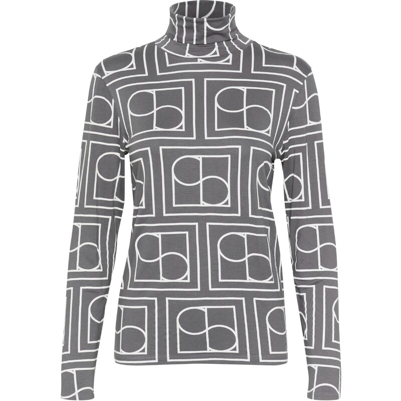 SOAKED IN LUXURY Tričko SL Hanadi tmavosivá / biela 60916651