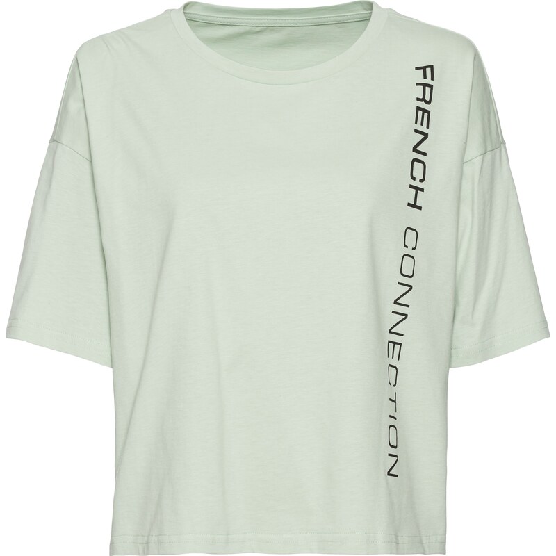 French Connection LM Tričko pastelovo zelená / čierna 62780938