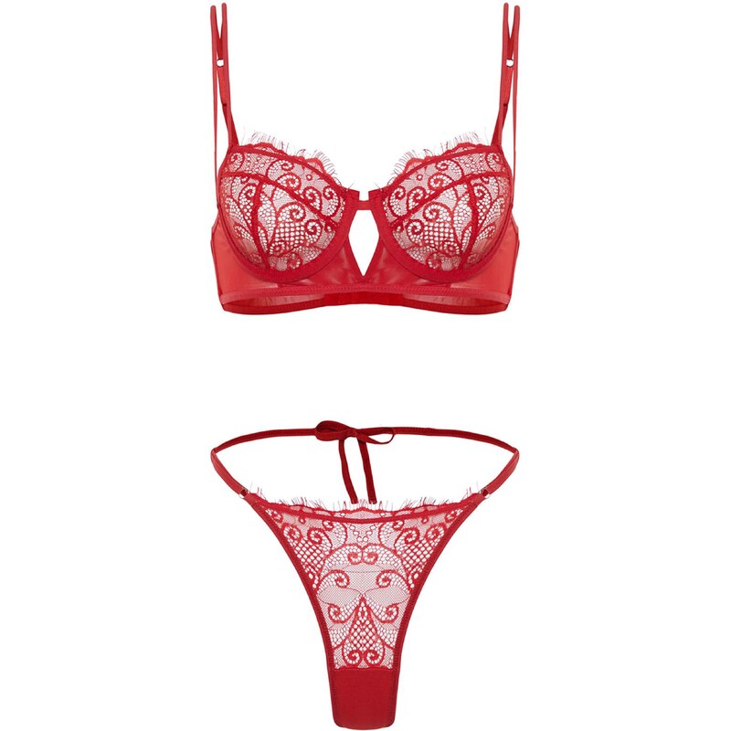 Trendyol Súpravy bielizne červená 62133767