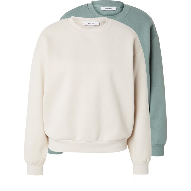 ABOUT YOU Mikina Ina béžová / svetlozelená 64173972