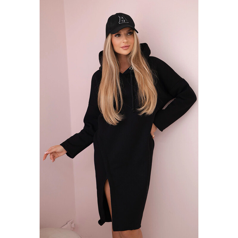 Fashionweek Dámske šaty zateplené s kapucňou K9168 60930662