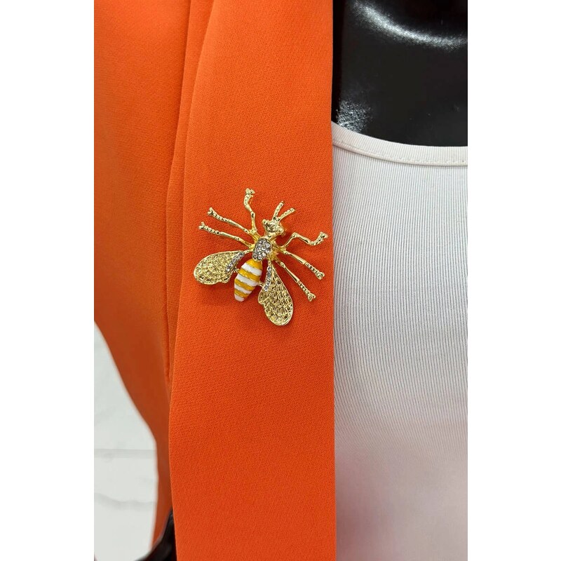 BG Brooch Bee A-2-21-9 white 60729433