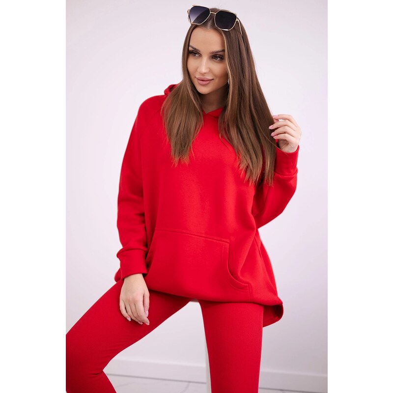Kesi Cotton set insulated sweatshirt + leggings red 60729470