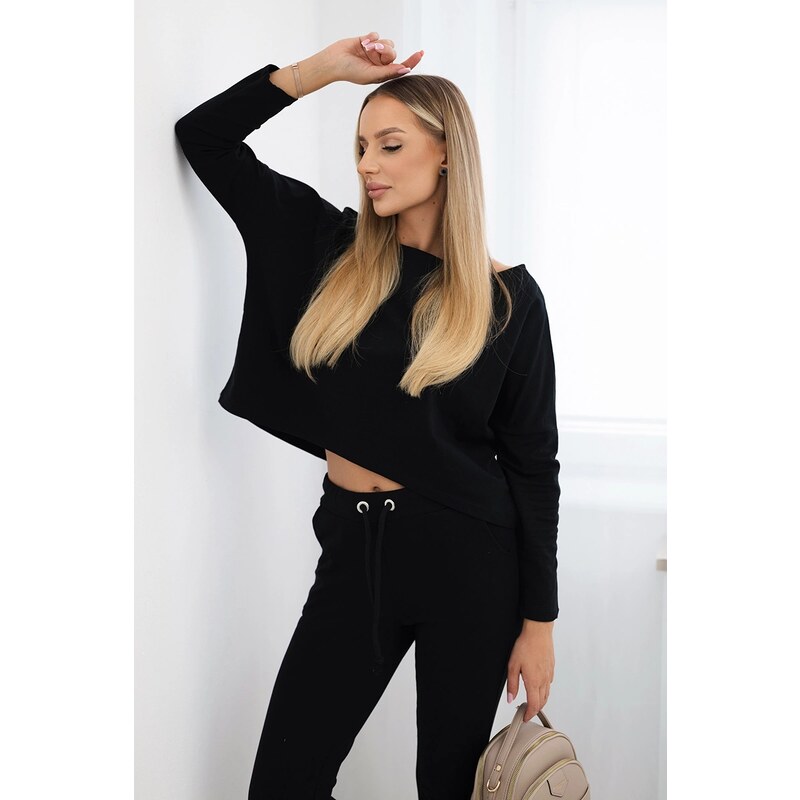 Kesi Set with an oversized blouse in black 60754180