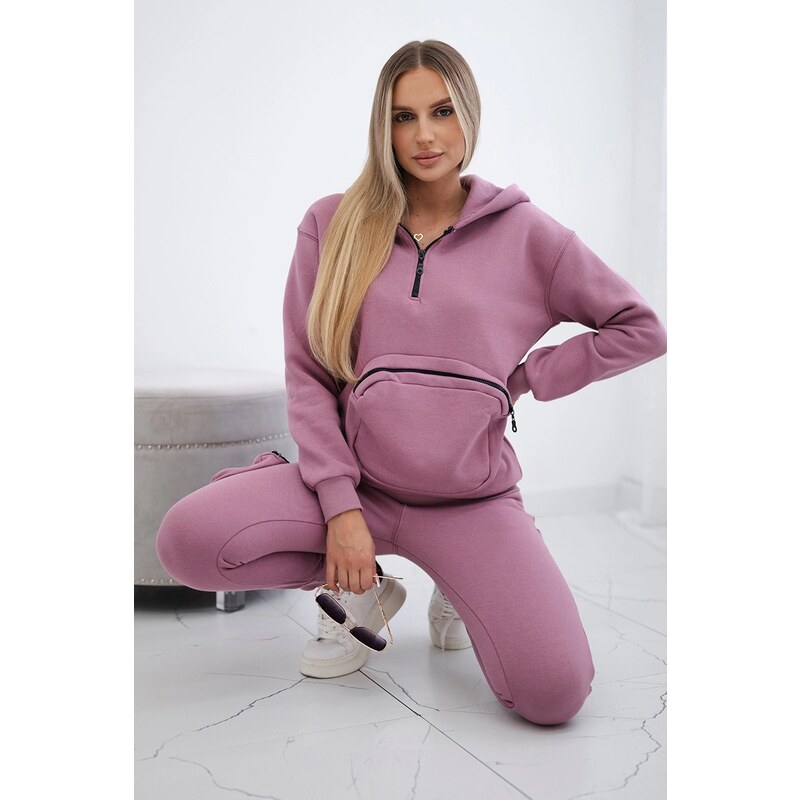 Kesi Insulated set with decorative pocket dark pink 60754342