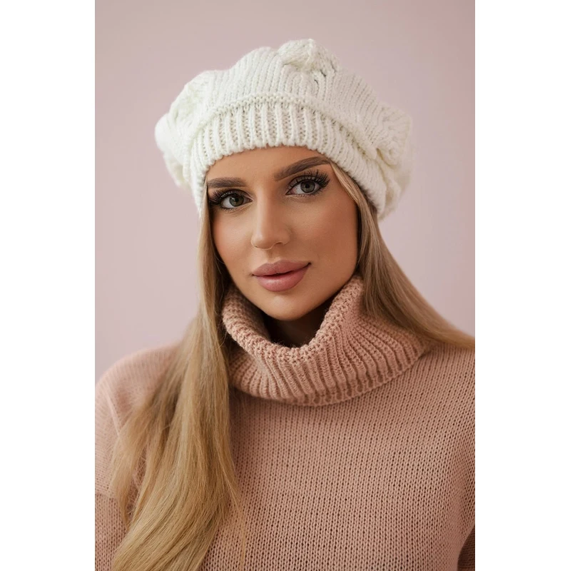 Kesi marka niezdefiniowana Dámska čiapka Sofia K369 ecru 60877198