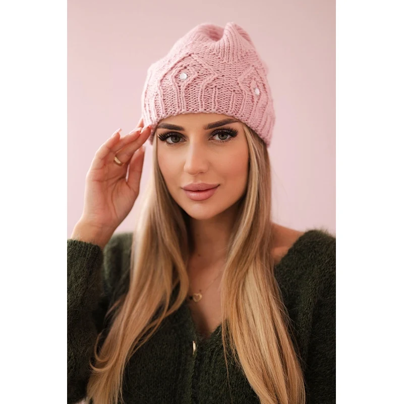 Kesi marka niezdefiniowana Dámska čiapka Ramona K383 púdrovo ružová 60877200