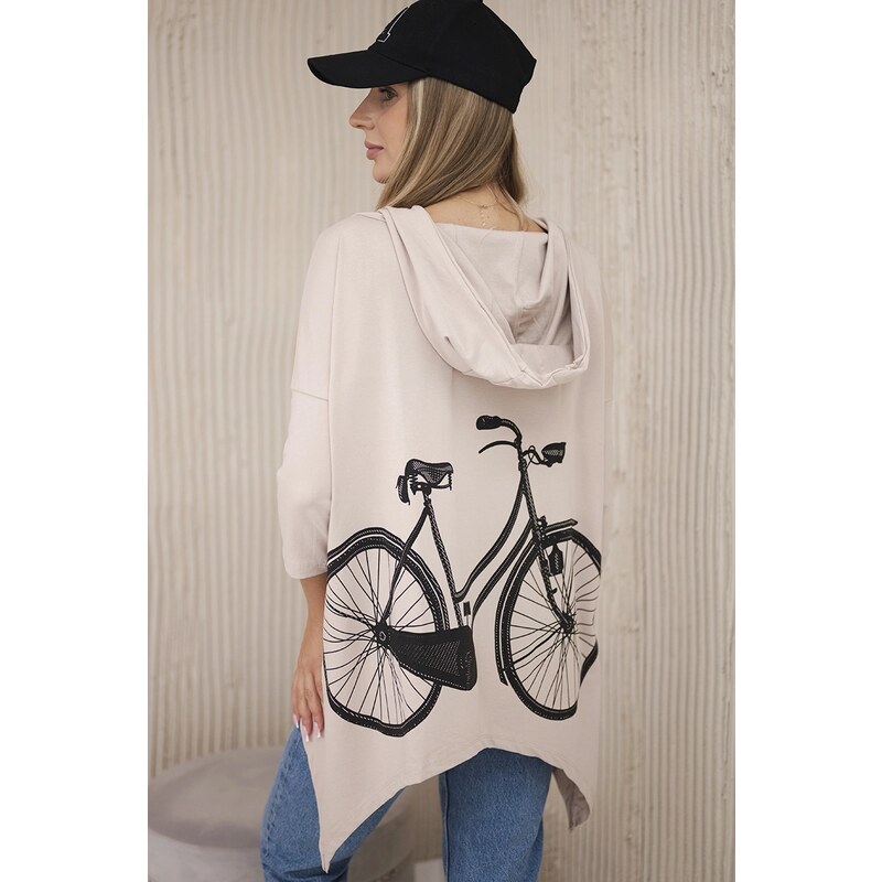 Kesi Sweatshirt with cycling print beige 64785066