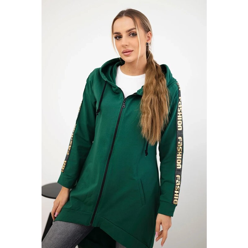 Kesi Zip-up sweatshirt at the back green 64785154