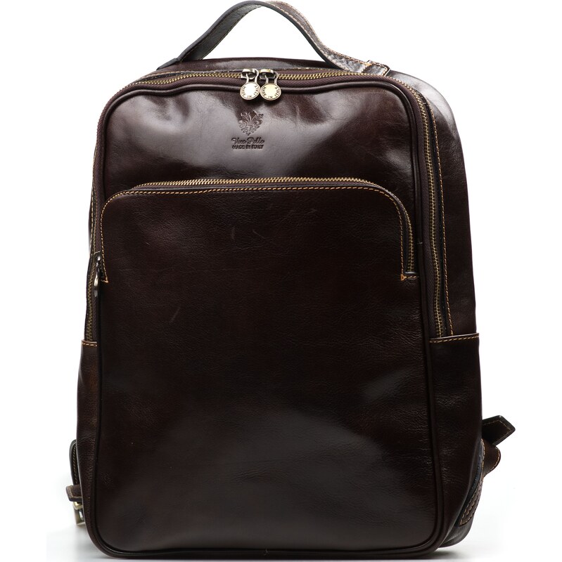 Blaire Kožený batoh Clover hnedý 64988051