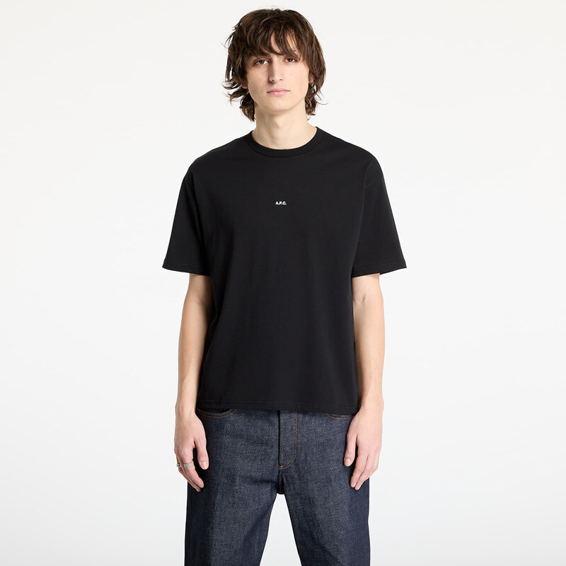 Tričko A.P.C. Boxy Micro Logo T-Shirt Black XL 60898497