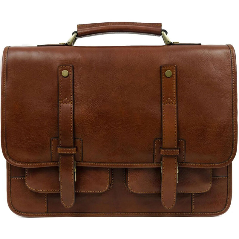 Glara Kožená talianska business taška 60904027