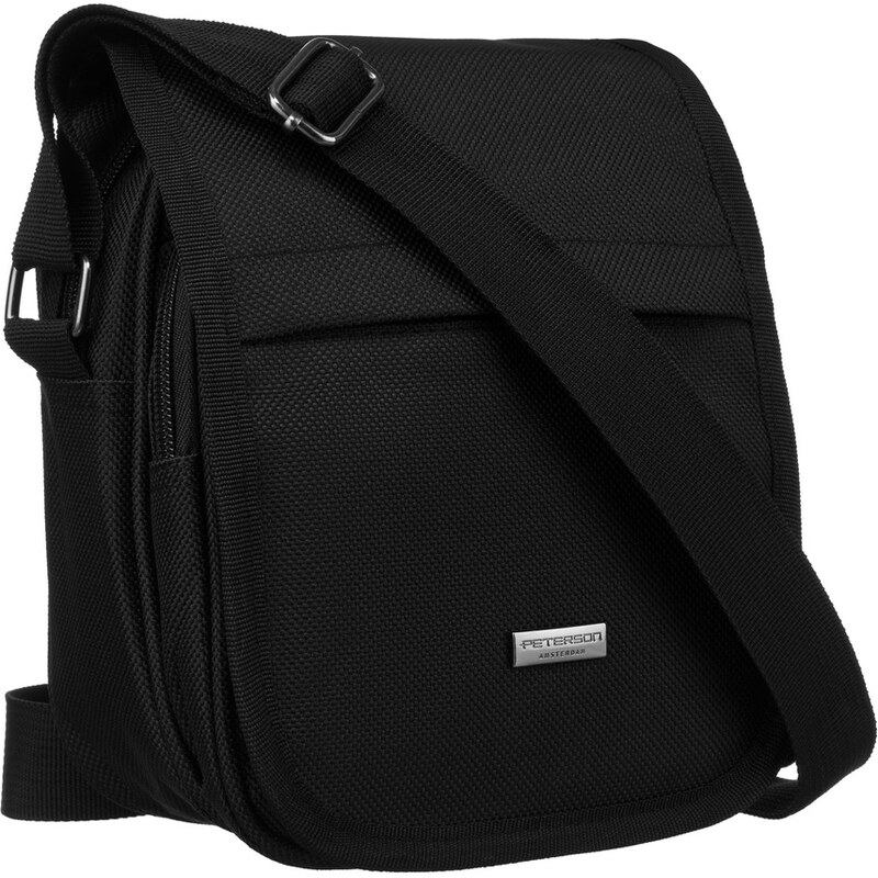 Pánska crossbody taška s chlopňou z polyesteru – Peterson 58388523