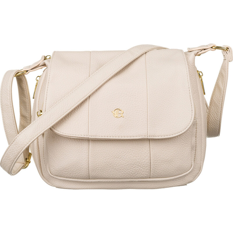 Rovicky Smotanová dámska crossbody kabelka so zlatými zipsami R-KP-13 61532633