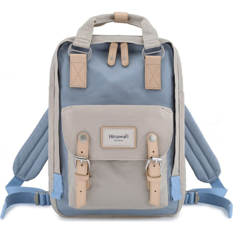 BASIC Himawari Béžovo-modrý štýlový dámsky batoh s priehradkou na 61532612