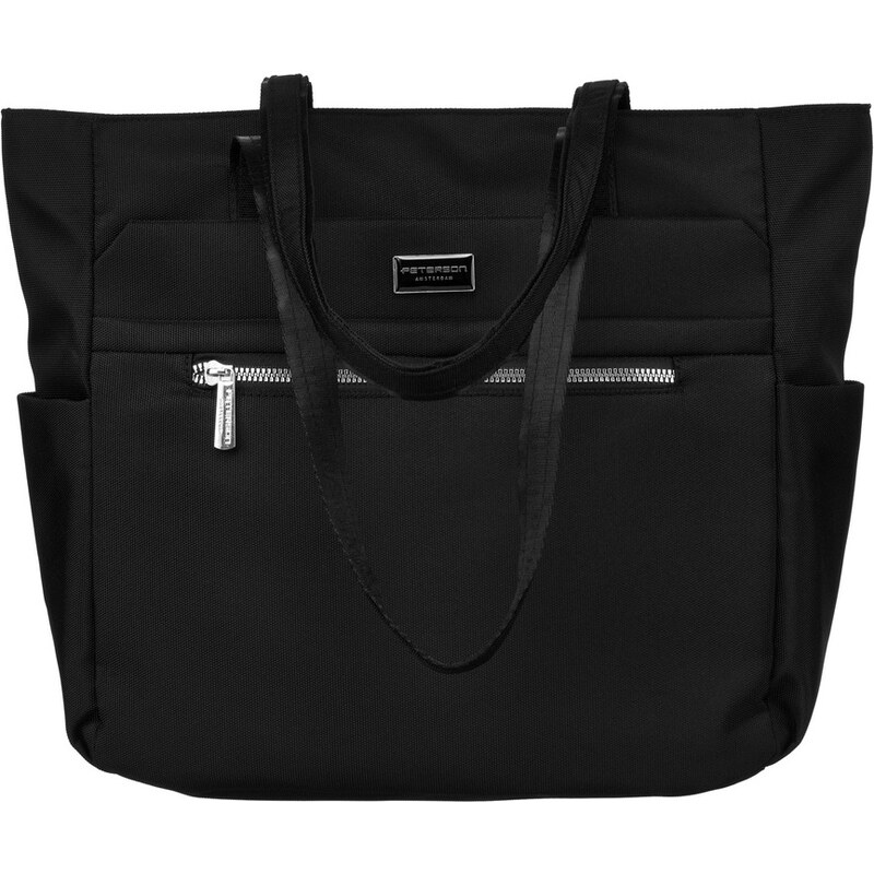 Peterson Praktická čierna shopper kabelka PTN CTY-03 61532622