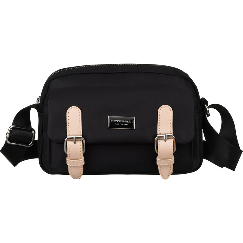 Peterson Malá čierna dámska kabelka cez rameno PTN CTY-07 61532623