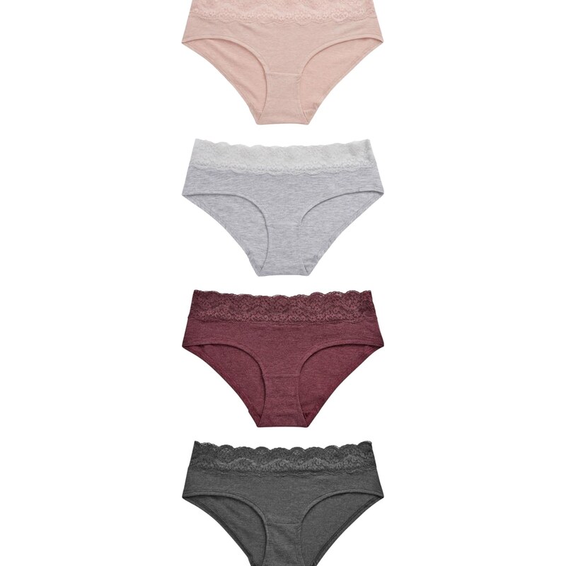 Next Nohavičky béžová / sivá / tmavozelená / bordová 60909703