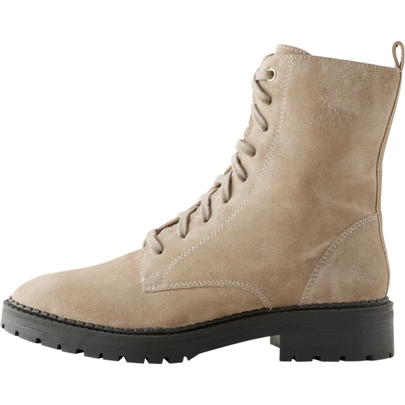 Next Šnurovacie členkové čižmy béžová 65772556