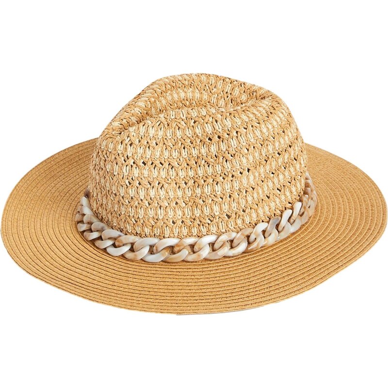 Next Klobúk béžová / prírodná biela 60911234