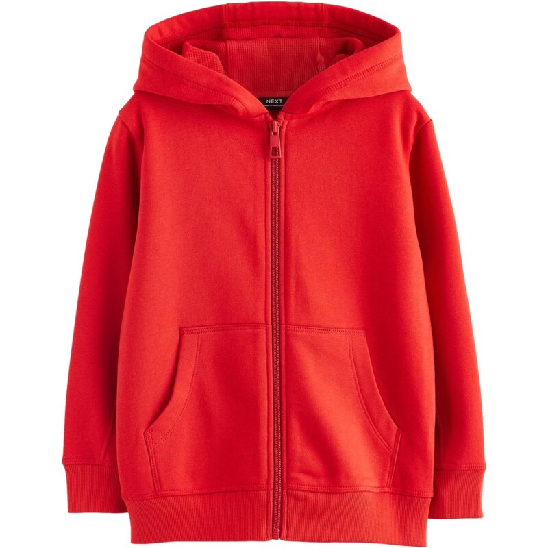 Next Tepláková bunda červená 60912248