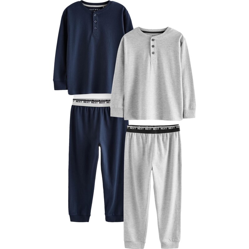 Next Pyžamo námornícka modrá / sivá 60912402
