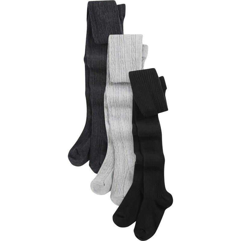 Next Pančuchy antracitová / svetlosivá / čierna 60912947