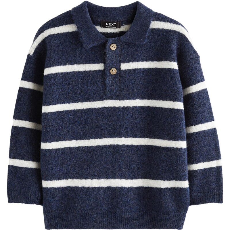 Next Sveter námornícka modrá / biela 60913476