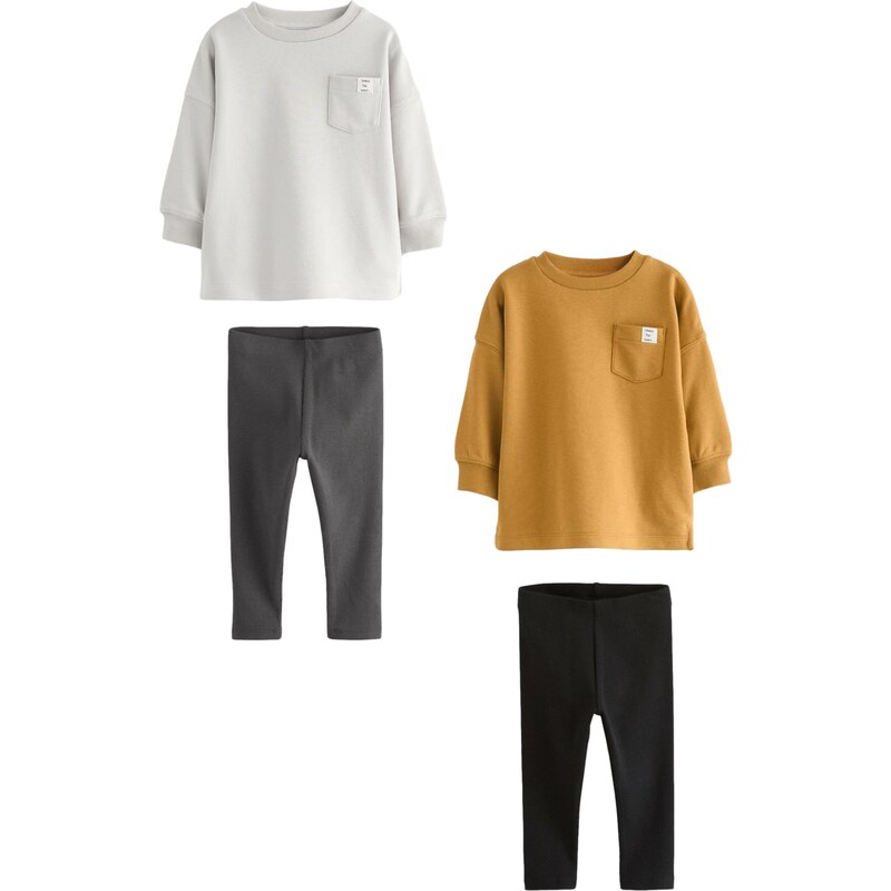 Next Set hnedá / sivá / čierna / biela 60913877