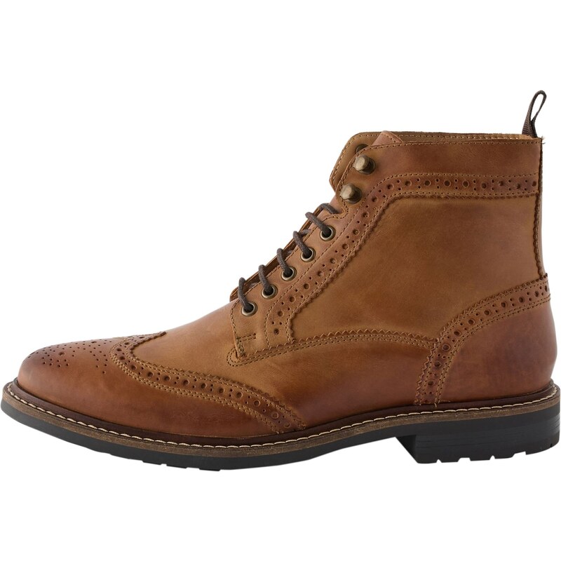 Next Šnurovacie čižmy hnedá 60914920