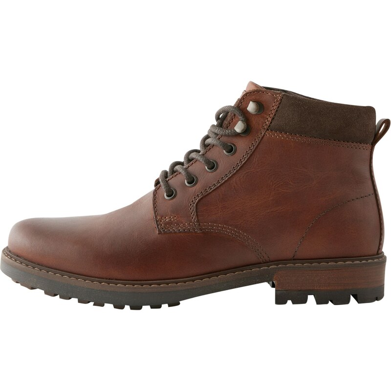 Next Šnurovacie čižmy hnedá / tmavohnedá 60915382