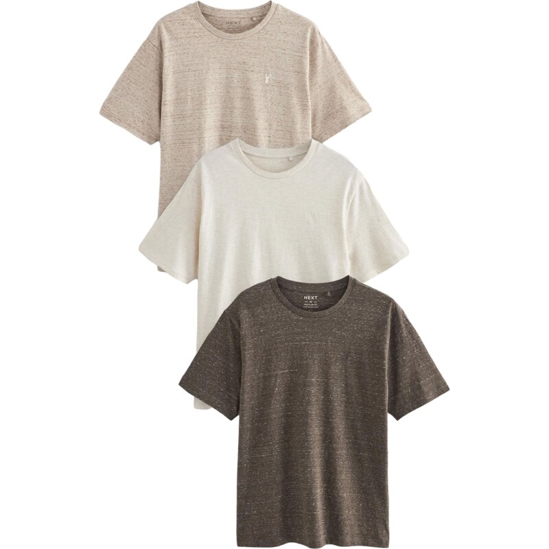 Next Tričko béžová / béžová melírovaná / hnedá 60915564