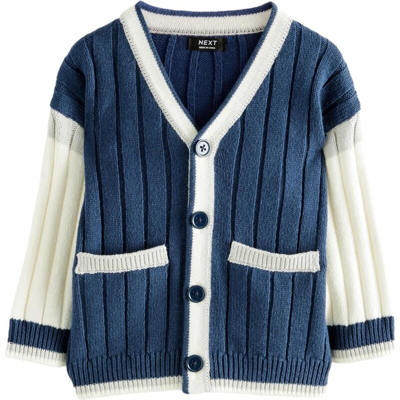 Next Kardigán námornícka modrá / sivá / biela 60917340