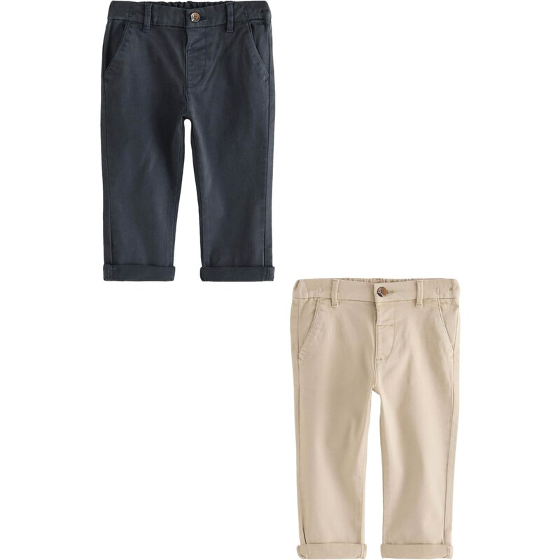 Next Nohavice béžová / modrá / námornícka modrá 60917377