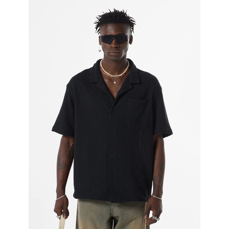 VAMOS CLO Košeľa čierna 61944082