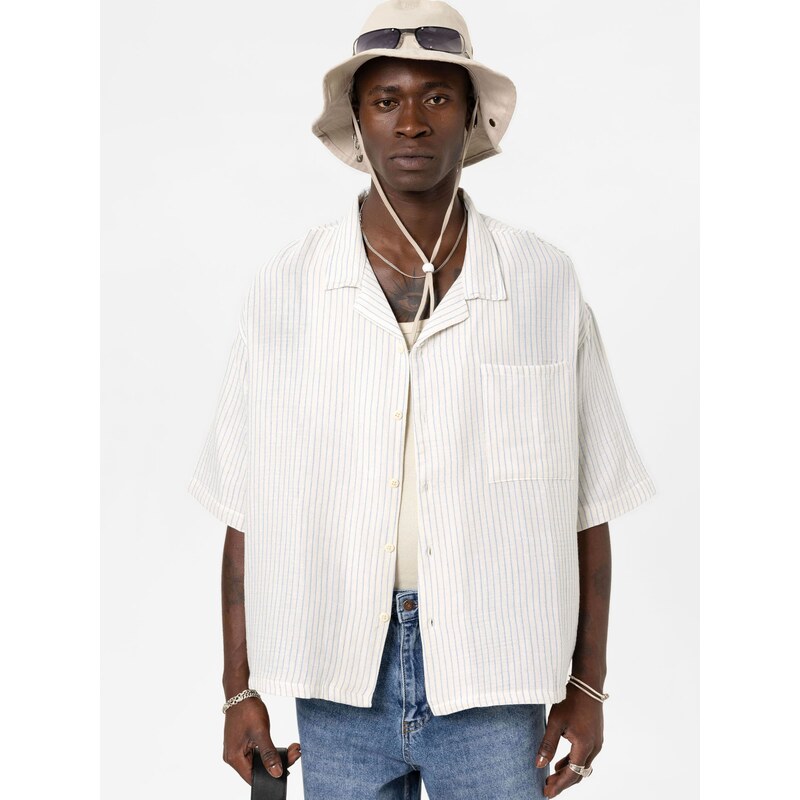 VAMOS CLO Košeľa nebielená / modrá 61944077