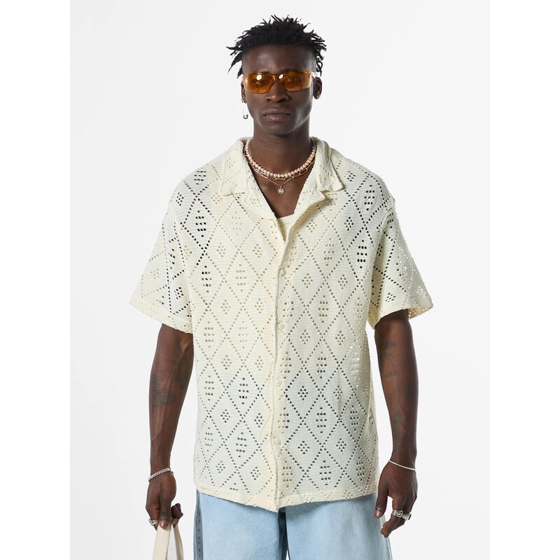 VAMOS CLO Košeľa béžová 61944100