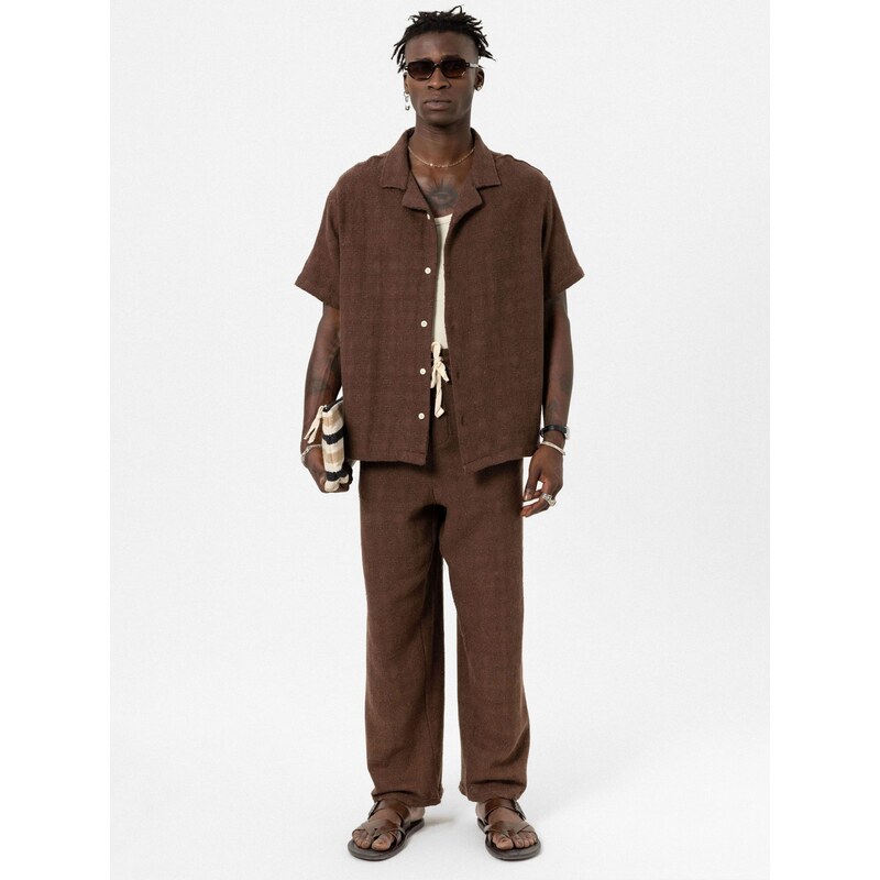 VAMOS CLO Košeľa hnedá 61944124