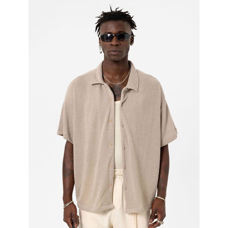 VAMOS CLO Košeľa béžová 61944133