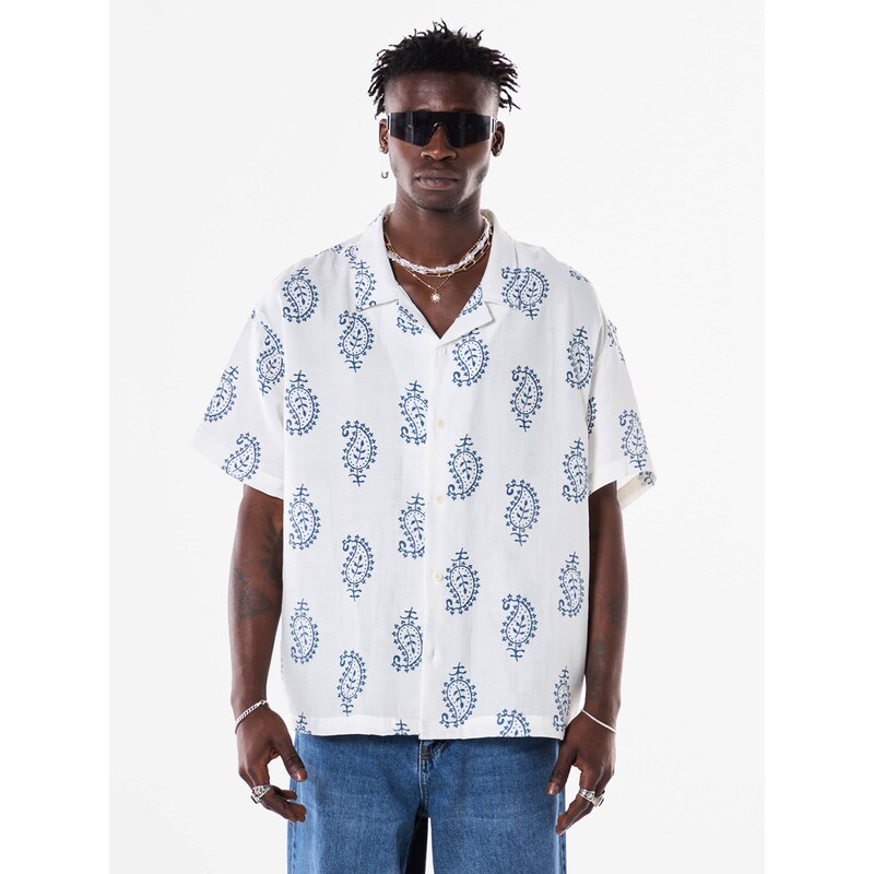 VAMOS CLO Košeľa modrá / biela 61944166