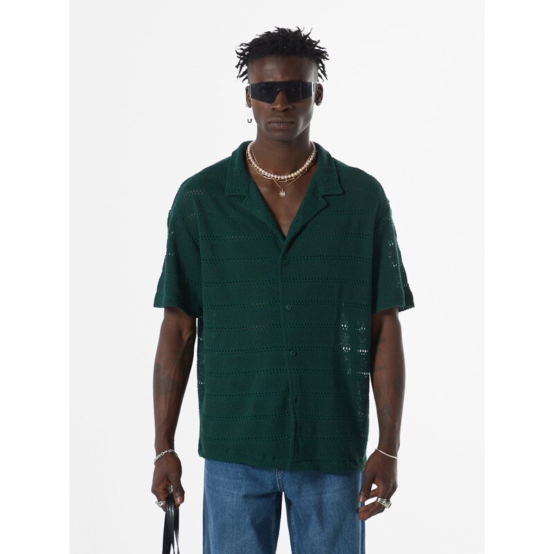 VAMOS CLO Košeľa petrolejová 61944183