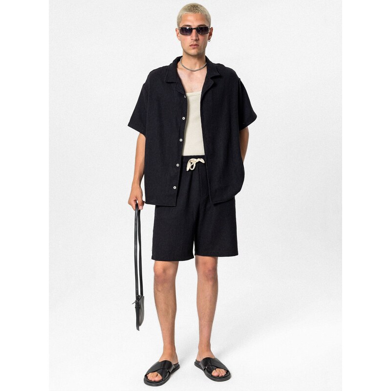 VAMOS CLO Košeľa Salvia čierna 61944178