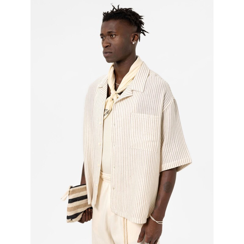 VAMOS CLO Košeľa svetlobéžová 61944194