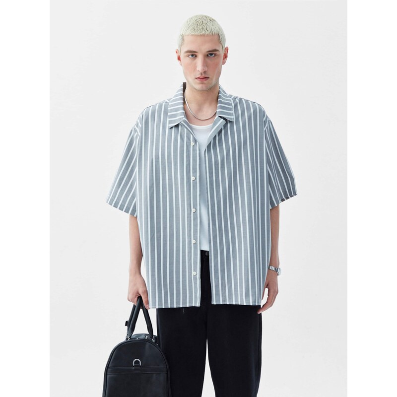 VAMOS CLO Košeľa sivá / biela 61944198